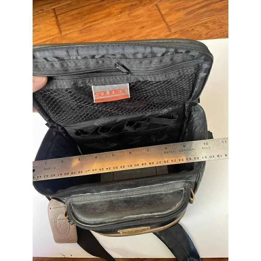 Solidex Performance Video Black Leather Camera Bag 10